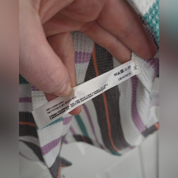 Free People Endless Summer Soleil Time Polo Shirt Top S *Kauai Combo* - Picture 7 of 10